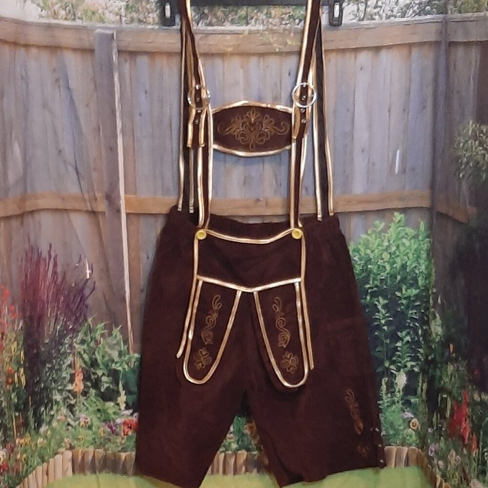 Oktoberfest Outfits Men,German Bavarian Lederhosen, 3XL